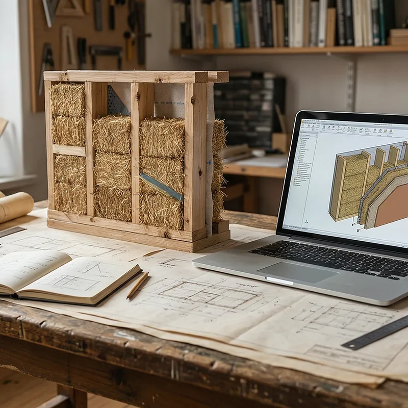 Atelier D.A.S : étude de détail et maquette (paille/terre)